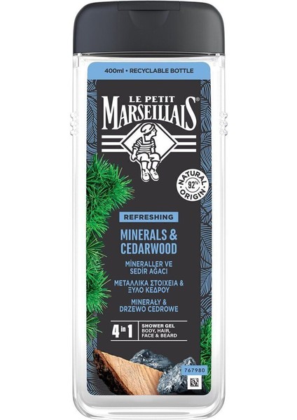 Mineralli ve Sedir Ağacı Özlü Duş Jeli 400 ml – Ferahlatıcı, Besleyici ve Canlandırıcı indirimleri