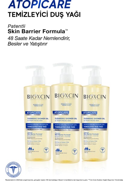 Atopicare Temizleyici Duş Yağı 500 ml – Aşırı Kuru Ciltler İçin Yoğun Nemlendirici ve Yatıştırıcı Bakım