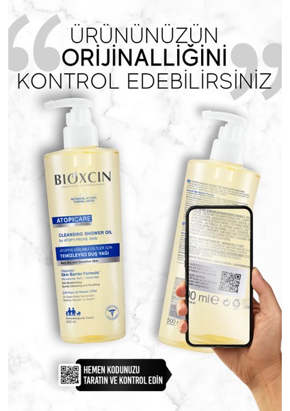 Atopicare Temizleyici Duş Yağı 500 ml – Aşırı Kuru Ciltler İçin Yoğun Nemlendirici ve Yatıştırıcı Bakım