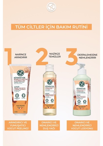 Onarıcı ve Nemlendirici Duş Yağı 200 ml – Kuru, Yıpranmış ve Hassas Ciltler İçin Yoğun Bakım