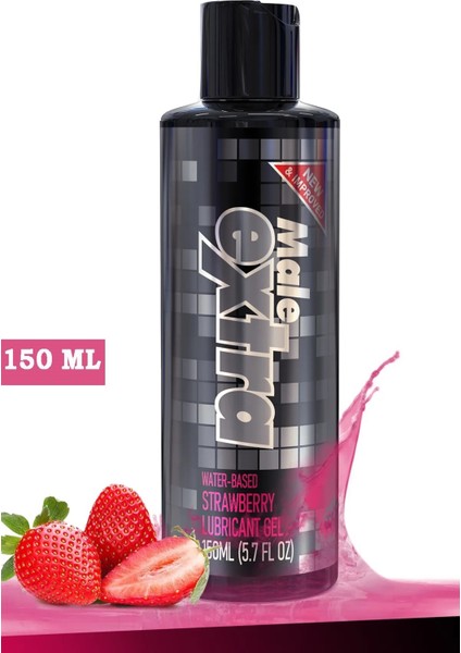 Extra Çilek Aromalı Su Bazlı Kayganlaştırıcı Jel 150 ml – Uzun Süre Nemlendiren, Hassas Cilt Dostu fırsatları