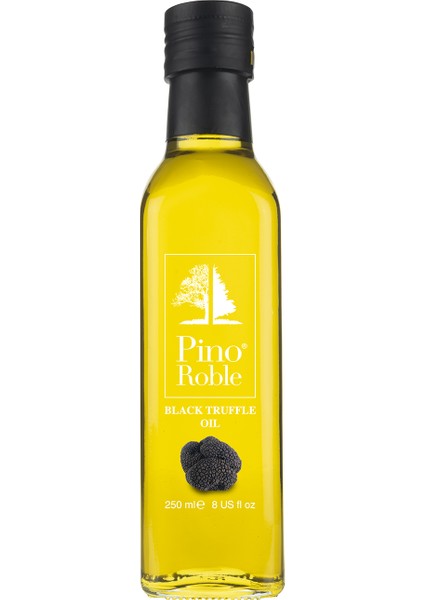 PinoRoble Black Truffle Siyah Trüf Mantarı Parçalı ve Yağlı Soğuk Sıkım Gurme Sızma Zeytinyağı 250ml