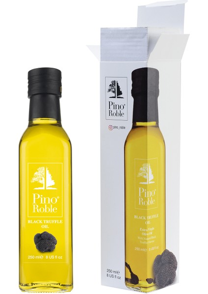 PinoRoble Black Truffle Siyah Trüf Mantarı Parçalı ve Yağlı Soğuk Sıkım Gurme Sızma Zeytinyağı 250ml modelleri