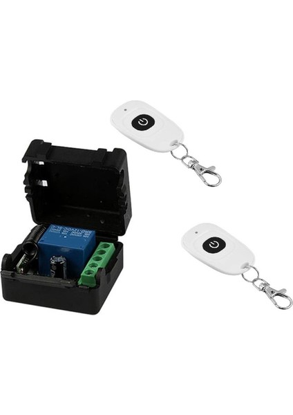 Dc 12 V Tek Kanallı Ray Modülü Evrens Kablo Anahtarı Rf Ray Alıcı + 2 Uzaktan Kumanda Verici Dıy Kiti (Yurt Dışından)