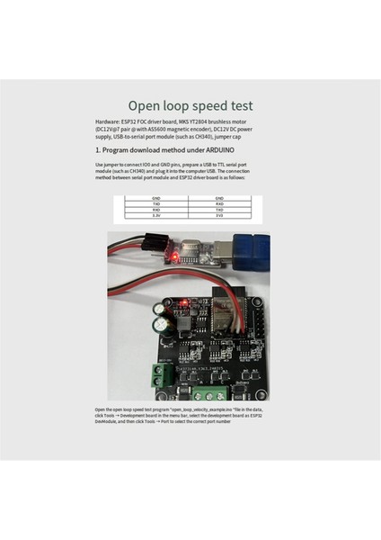 ESP32 Brushless Motor Driver Board Module 20A Wiress Wıfı Bluetooth Simple Foc Retrofit (Yurt Dışından)