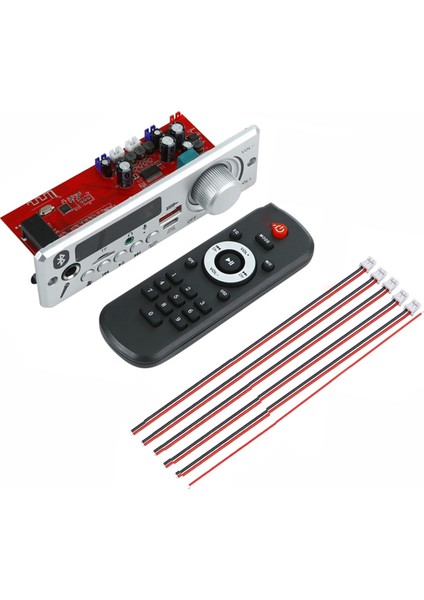 Bluetooth Mp3 Wav Decoder Board 80W Amplifier Handsfree Car Audio Microphone USB Tf Fm Radio Mp3 Player Speaker Dc 12V (Yurt Dışından)