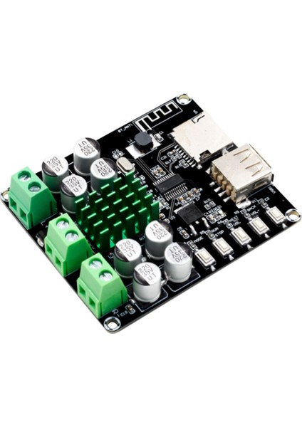 100W Bluetooth Güç Amplifikatörü Kartı TPA3116D2 VHM-302 Entegre U Disk Tf Kart Oynatma (Yurt Dışından)