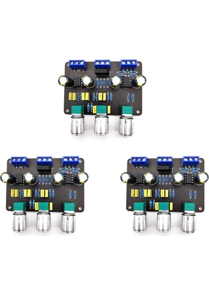 3x Çift NE5532 Ton Stereo Preamplifikatör Kurulu Ses Hifi Amplifikatör Ekolayzır Preamp Tiz Bas Ton Kontrolü Ön (Yurt Dışından)