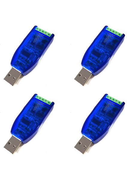 4x Industrial USB To RS485 RS232 Converter Upgrade Protection RS485 Converter Compatibility V2.0 Standard -485 (Yurt Dışından)