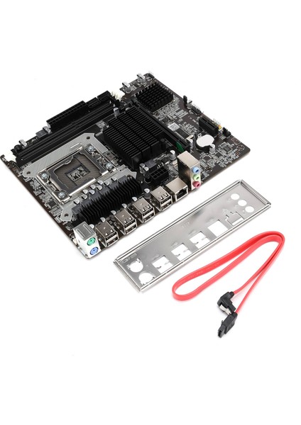 X58 Anakart Lga 1366 Desteği Reg Ecc Ddr3 Ram Blek Xeon X5650 5570 Cpu Hız Aşırtma Sata2 M-Atx X58V1608 (Yurt Dışından)