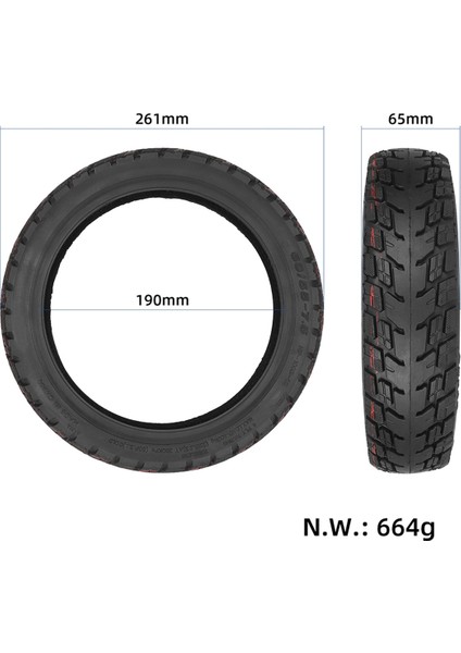 ULIP60/55-7.5 Off-Road Tubeless Lastik Scooter 10 Inç Kauçuk Yedek Off-Road Lastik (Yurt Dışından) fiyatları