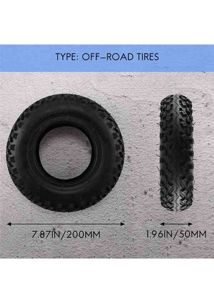 Mini Elektrikli Scooter Aşınma Dirençli Pnömatik Lastik Için 8 Inç Kayma Önleyici Lastik 200X50 Off-Road Lastik Iç Tüp (Yurt Dışından) fırsatları