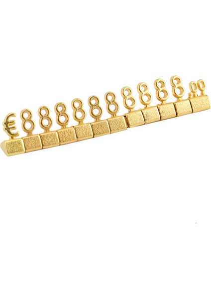 30 Takım 3D Metal Raflar Ayarlanabilir Kare Kiti Mağaza Ekran Takı Saat Ofis Etiketi Altın (Yurt Dışından)