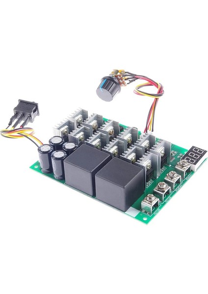 DC10-55V 60A Dijital Ekran Pwm Hız Kontrol Modülü Ileri Geri 0-100% Ayarlanabilir Dc Motor 12V24V36V48V 0-100A (Yurt Dışından)