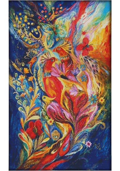 Güz Renkli Kit Sayısı 14CT Hayvan Desen Nakış Seti Dıy Dikiş Sanatları (Yurt Dışından)