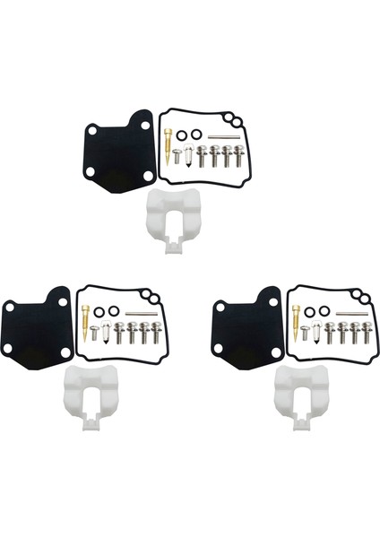 3x 63V-W0093-00 Tekne Motoru Karbüratör Tamir Takımı 2 Zamanlı 9.9hp 15HP Dıştan Takma Motor Için (Yurt Dışından)