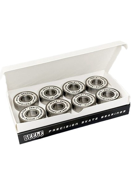 Geele 8pcs Kaykay Için Kaykay Yatakları Longboard Inline Money Poolley Gümüş (Yurt Dışından)