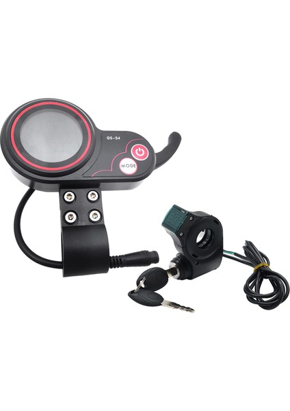 Qs-S4 72V Thumb Grottle LCD Ekran Ölçer+Lgnition Kilit Anahtarı Uzun Kablo Yalnızca Sıfır 11X Elektrikli Scooter 6pin Ekran (Yurt Dışından)