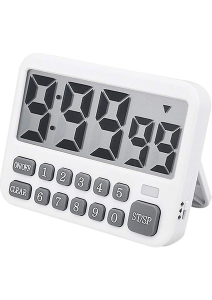 Dijital Mutfak Zamanlayıcısı, Büyük Ekran Pişirme Zamanlayıcısı Döngüsü Sayım Yukarı/aşağı Zamanlayıcısı, Doğrudan Rakam Girişli, Yüksek Sesli Alarm (Yurt Dışından)