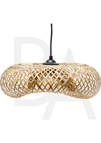 Bulut Formlu Bambu Rattan Avize