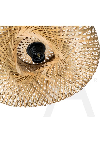 Bulut Formlu Bambu Rattan Avize modelleri