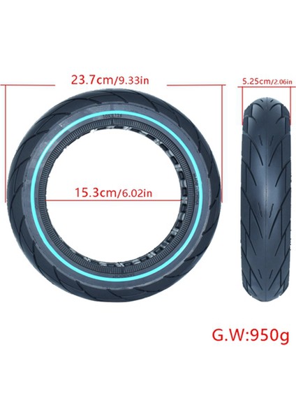 No. 9 Ninebot F30/F40 Elektrikli Scooter 10X2.125 Iç Peteksiz Enflasyona Koşullu Katı Lastikler (Yurt Dışından) fırsatları