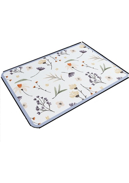 Masa Mat Mutfak Tezgahı Drenaj Pedi Ev Bulaşık Kurutma Pedi Emici Coaster Tek Kullanımlık Yalıtım Pedi Mor (Yurt Dışından)