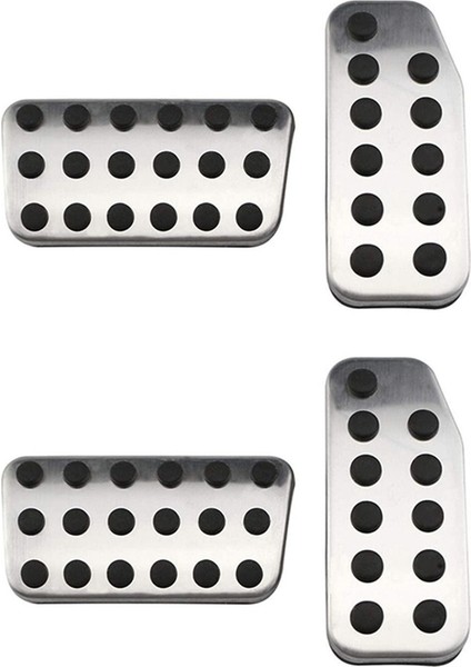 2x Araba Pedalları Gaz Fren Debriyaj Gaz Pedalı Pedi Plaka Kapağı Şehir 2013 - 2020 Vezel -V 2015-2020(AT) (Yurt Dışından)