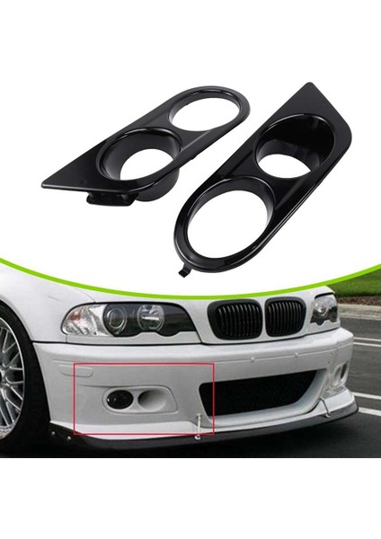 Iki Delikli Sis Lambası Çerçevesi Ön Tampon Örgü Izgarası Otomotiv 3 Serisi E46 M3 01-06 51112695255, 51112695256 (Yurt Dışından)
