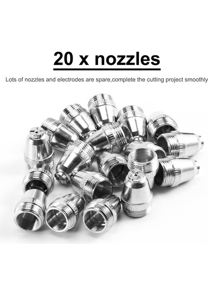 Wd Sg-55 -60 Wsd-60 Plazma Kesici Torç Sarf Malzem Eri Kiti Ipuçları 40/50/60 Amp (60 Adet) (Yurt Dışından)