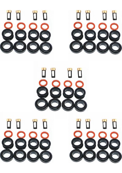 20X Enjektör Tamir Kiti Fu Enjektör Contası O-Ring Kiti Contalar Filtr Er Legacy Gt 195500-3910 16611-AA510 (Yurt Dışından)