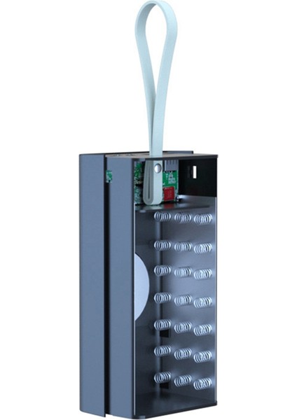 21X18650 Kılıf Wding Free Güç Bankası Kılıfı - Işık Şarj Kutusu ile Ayrılabilir Taşınabilir Dıy Shl (Yurt Dışından)