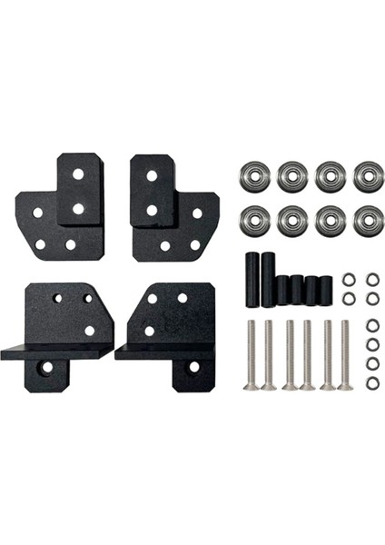 Voron 0.2 V0.2 3D Yazıcı Için Alüminyum Cnc x Eksenı Xy Ortak Sol/sağ Yüks Tme Kiti (A) (Yurt Dışından)