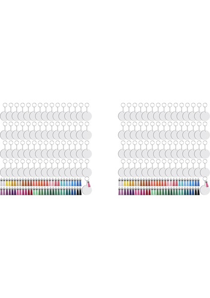 480 Parça Süblimasyon Boşlukları Anahtarlık Seti Yuvarlak Anahtarlıklar Süblimasyon Süs Boşlukları Isı Transferi Anahtarlık Tasss (Yurt Dışından)