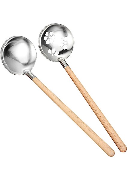 2 Adet Sakura Oluklu Kaşık Çorba Kepçesi Seti 304 Paslanmaz Ç Ik Kepçe Kaşık Ev Mutfak Yemek Restoran Için (Yurt Dışından)