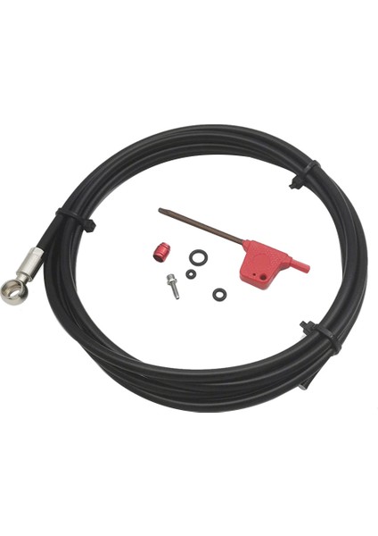 Bisiklet 2 Metre Fren Hortumu Kiti Bisiklet Hidrolik Yağ Disk Fren Boru Kablosu Lev Kırmızı Etap S700 S900 (Yurt Dışından)