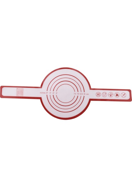 Hollanda Fırın Ekmek Pişirme Için Silikon Pişirme Mat Uzun Saplı Yapışmaz Pişirme Mat 8.3 Inç Yeniden Kullanılabilir Levhalar Kırmızı (Yurt Dışından)