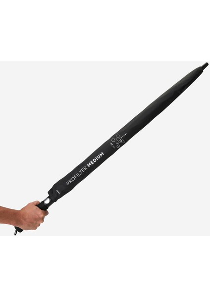 Inesis Profilter Orta Boy Siyah Golf Şemsiyesi – Rüzgara Dayanıklı, Su Geçirmez ve Dayanıklı Tasarım