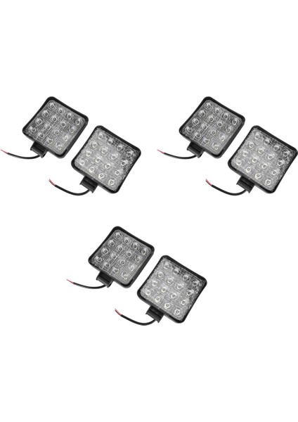 Adet 48W 6000K LED Spot Işın Kare Çalışma Lambaları Lamba Traktör Suv Kamyon 4WD 12V 24V (Yurt Dışından)