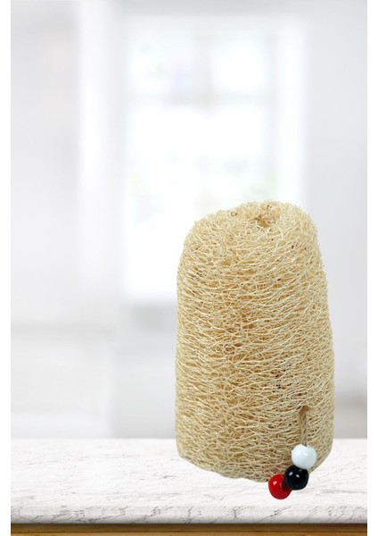 Doğal Kabak Lifi Silindir Banyo Kesesi – Selülit Karşıtı, Hipoalerjenik ve Derinlemesine Cilt Temizliği, 1 Adet