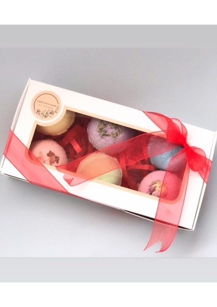Doğal El Yapımı Banyo Bombası Seti – Rahatlatıcı Aromaterapi Etkili, Karışık Renklerde 6’lı Paket (40 g) fırsatları
