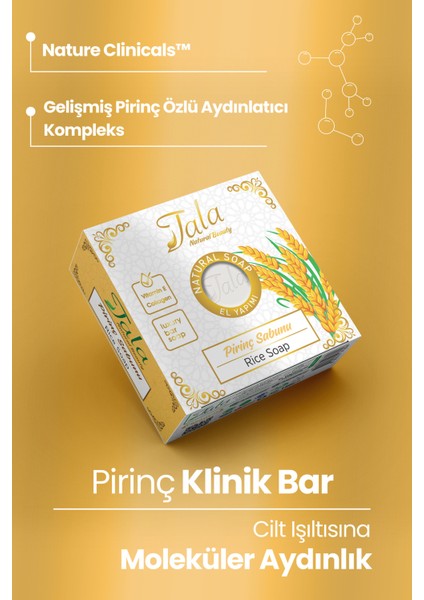 Pirinç Sabunu Doğal Beyazlatıcı Cilt Aydınlatıcı Sabun 150 Gr indirimleri