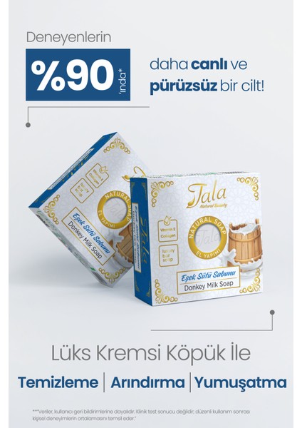 Doğal Eşek Sütü Sabunu 150 gr – Organik, E Vitaminli, Kolajen Destekli, Kırışıklık ve Akne Önleyici Cilt Bakımı