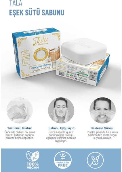 Doğal Eşek Sütü Sabunu 150 gr – Organik, E Vitaminli, Kolajen Destekli, Kırışıklık ve Akne Önleyici Cilt Bakımı