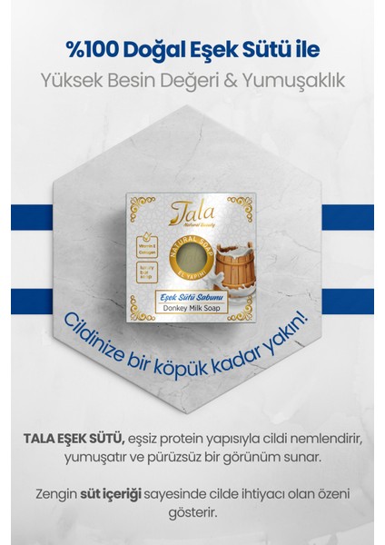 Doğal Eşek Sütü Sabunu 150 gr – Organik, E Vitaminli, Kolajen Destekli, Kırışıklık ve Akne Önleyici Cilt Bakımı
