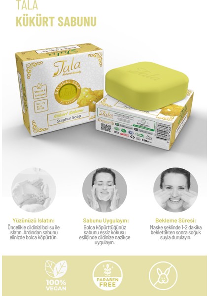 Kükürt Sabunu Cilt ve Yüz Temizleyici Arındırıcı Kükürtlü Sabun 150 Gr fırsatları