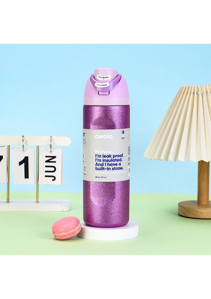 24OZ Spor Kupa Açık Taşınabilir Saman Yalıtımlı Kupa (Yurt Dışından)