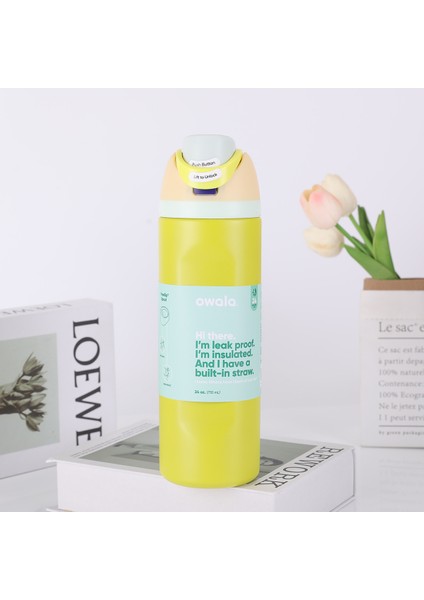 Oh Wala Aynı Spor Su Şişesi Yalıtım Kabı 24 Oz Kapasiteli Açık Taşınabilir Su Kabı = (Yurt Dışından)
