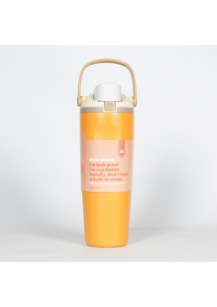 Owala Büyük Kapasiteli 30OZ Elde Taşınabilir Meyve Kupa Çift Katmanlı Izoleli Bardaklar (Yurt Dışından)