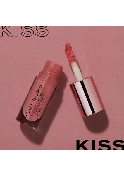 Pout Bomb Plumping Gloss Dudak Parlatıcısı Sauce 4,6 ml – E Vitaminli, Nemlendirici, Yoğun Renkli Parlak Bitiş